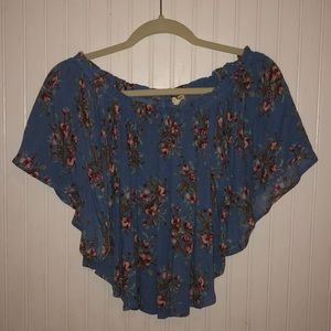 off the shoulder flowy top